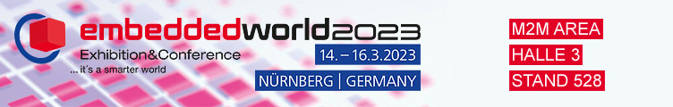 Visit us at embedded world 2023 in hall 3 on booth 3-528!