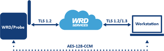 Secure data transfer with the WRD/Probe
